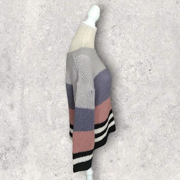 Lucky Brand | Women’s Bold Stripe Wool Blend Pullover Sweater Size Small S - Picture 5 of 11